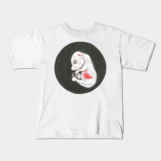 Rat embryo Kids T-Shirt by Créa'RiBo